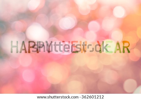 Abstract bokeh background of Christmas tree decoration for merry christmas Xmas and happy new year