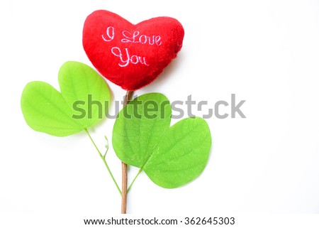 Valentines Day background with hearts flowers