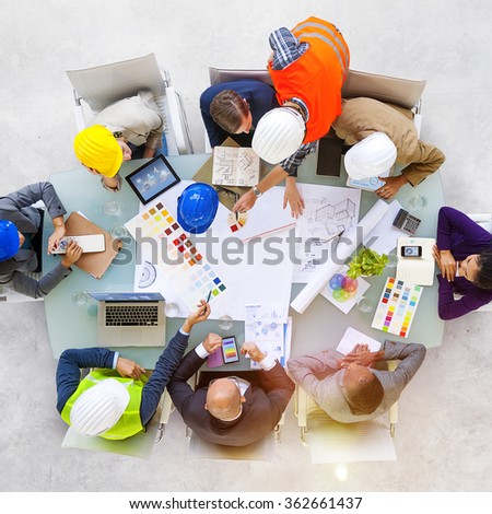 Business People Designers and Architects Working Concept