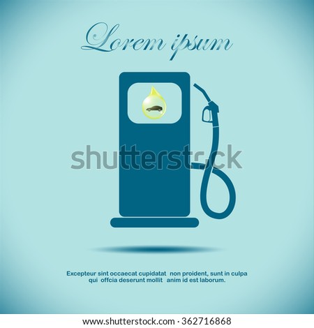 Fuel , gas station, Column for refueling icon