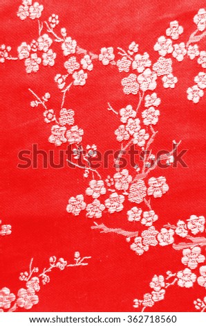 Plum blossoms, symbolic in the chinese traditions and cultures / Plum blossom background / Promotional theme for festive season and wedding vows
