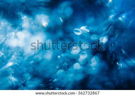 abstract underwater bokeh and bubbles background
