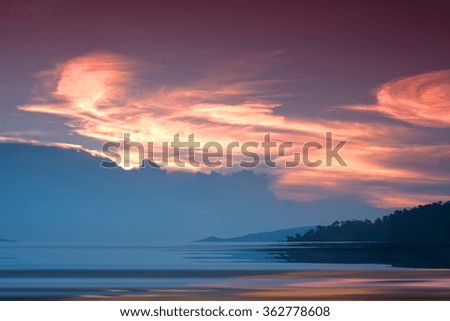 Landscape and nature blurred background sky backdrop for display or editing products