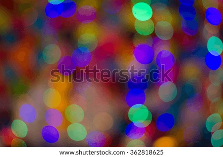 Pictures of blurred lights background bokeh.