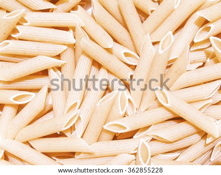 Vintage looking View of a picture of Pasta picture