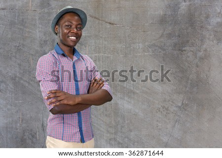 Casual young african man