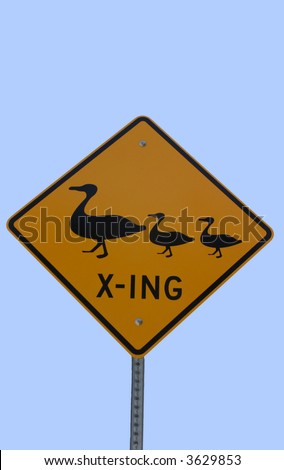 duck or goose crossing sign