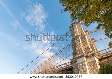 Magnificent Brooklyn Bridge, New York City.