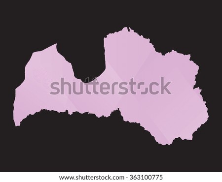 Latvia abstract map