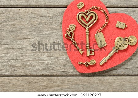 bronze heart shape keys