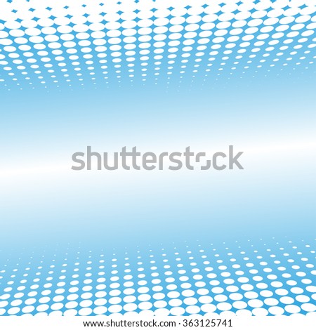 Abstract halftone effect frame. Vector background. 