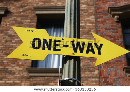 Road Sign,ONE WAY