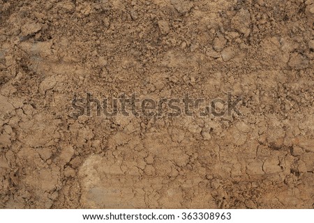 The texture of the mud or wet soil Royalty-Free Stock Photo #363308963