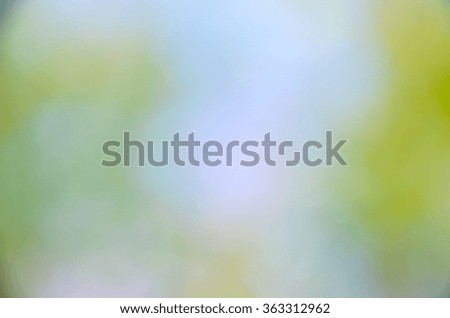 Bokeh background of foliage. Nature composition.