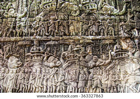 Relief,Angkor Wat