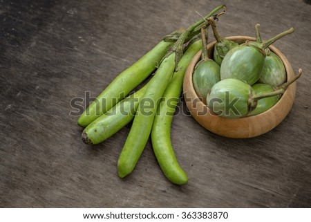 eggplant and vegetable