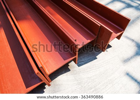 Steel beams Royalty-Free Stock Photo #363490886