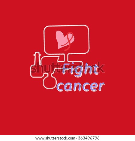 Breast Cancer Awareness Month Banner. Logo 