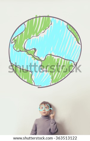 boy with the globe