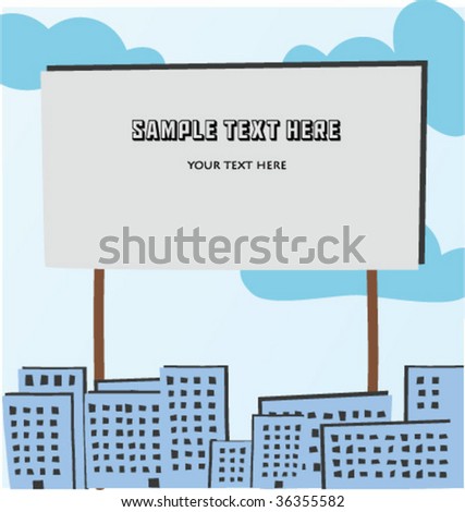 vector drawing town