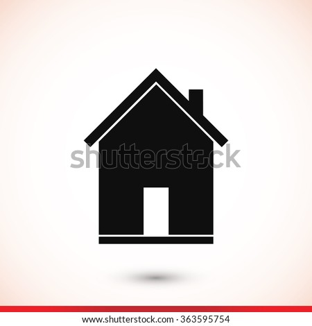 flat  icon of home