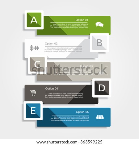 Banner infographic design template with place for your data. Vector illustration