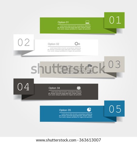 Banner infographic design template with place for your data. Vector illustration