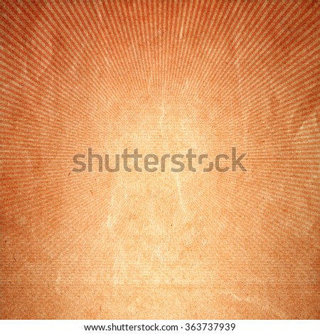 Vintage background of red sun beam - retro paper be crumpled