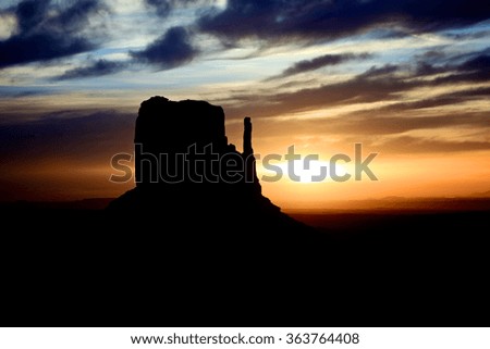 Monument Valley Sunrise of the Left Mitten Arizona Southwest