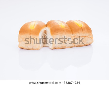 Yellow custard cream bread