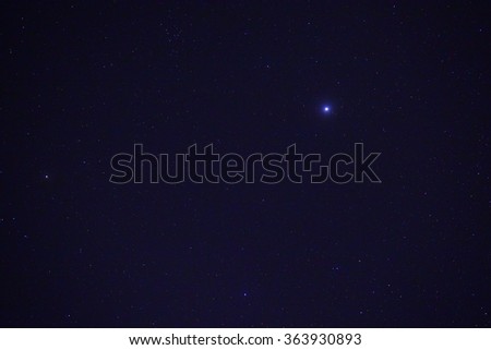 Night Sky Picture Darkness Planets and Stars