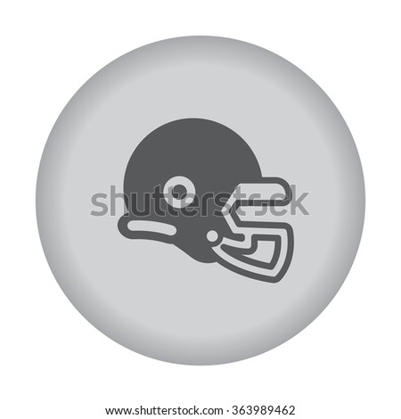 American football helmet icon. Vector eps 10.