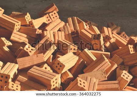 pile of bricks
