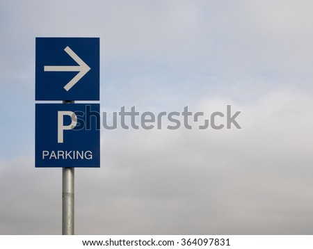 Parking Signs Sky backdrop
