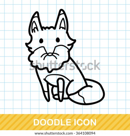 animal fox doodle