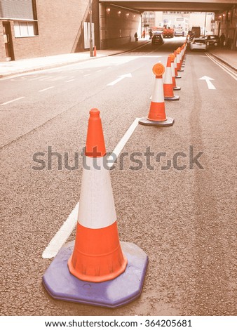  Traffic cone used in street road works vintage