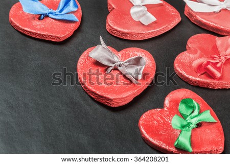 red hearts valentines. It can be used for congratulations valentine or mother's day