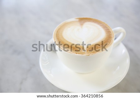 hot latte coffee