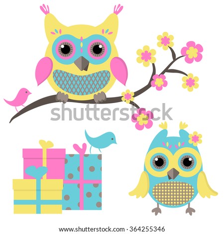 Lovely owls and gifts