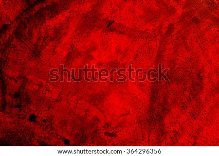 Painted wall old paint with cracks background texture red and black