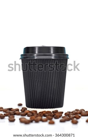 A studio photo of a takeaway coffee cup