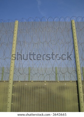 High security fence Royalty-Free Stock Photo #3643665