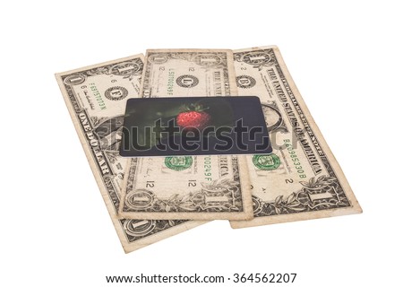 money and bank card

