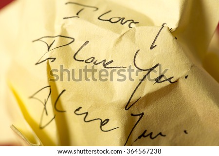 "I love you" handwritten on a sticky dumpling