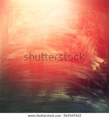 Color Chalkboard with Grunge Texture, school theme. Smooth Gradient Background with red and black. Vintage 