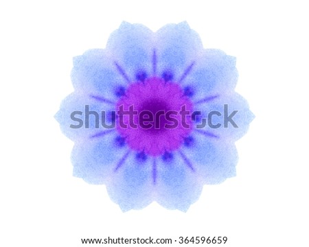 Abstract watercolor shape on white background