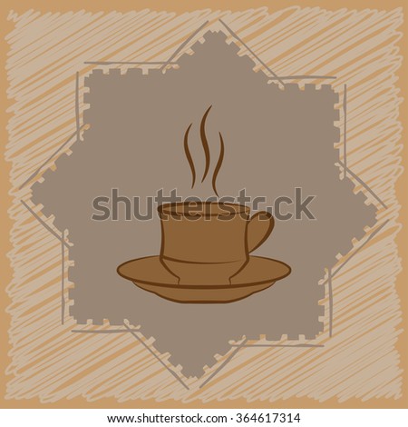 Coffee Tea Menu Card Design Template Vector Illustration