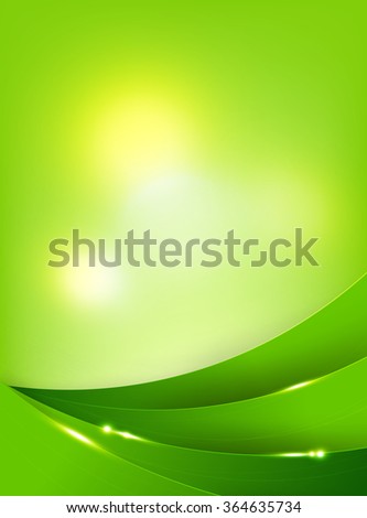 Abstra background green curve and layed element vector illustration eps10