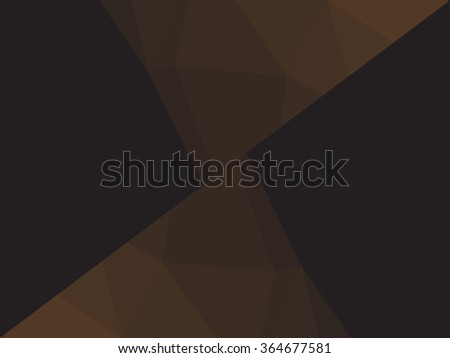 low poly black brown background,