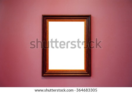 Blank frame on a wall.